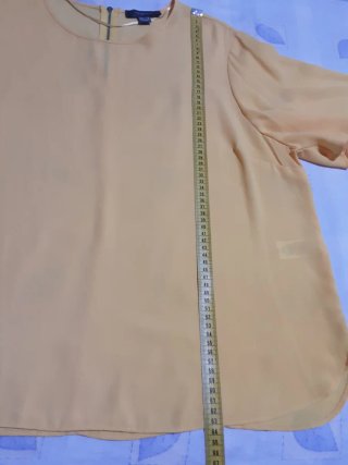 Blusa manga corta Primark XXL mostaza y otra coral