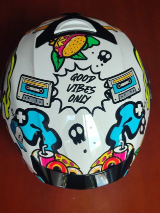 Casco moto infantil