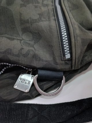 Mochila Tous verde con estampado
