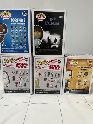 Lote Funko Pop Rick Grimes and Star Wars