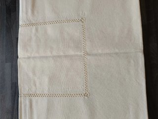 Tovaglia cotone beige 135x148
