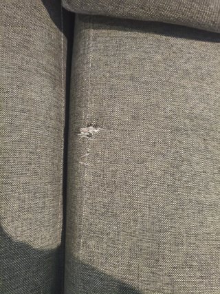 Sofá chaise longue gris