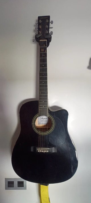 Guitarra Acústica Negra