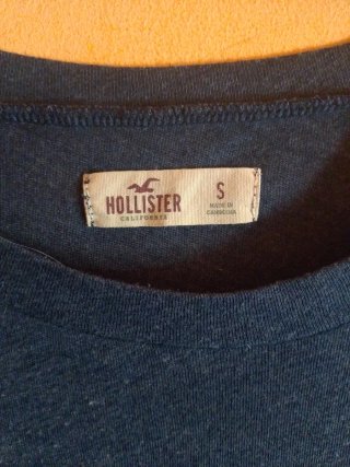 Camiseta Hollister Talla S Azul