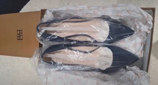 Zapatos de tacón Gloria Ortiz ante azul talla 38