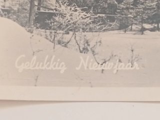 Postal Gelukkig Nieuwjaar Holanda Años 50