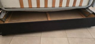 Sofá Cama Gris y Negro