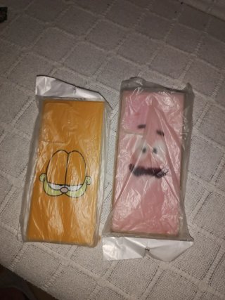 Fundas Note 20 Plus Garfield y Patricio
