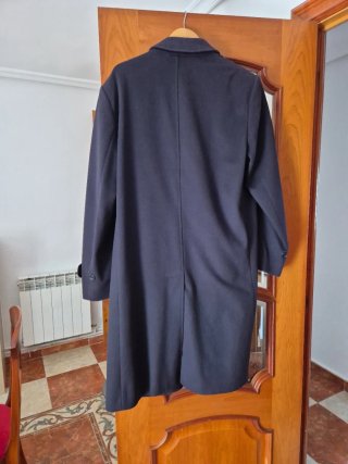 Abrigo Lana Burberry Azul Talla 52