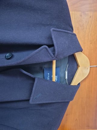 Abrigo Lana Burberry Azul Talla 52