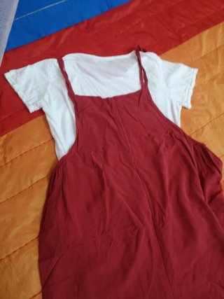 Mono largo señora granate