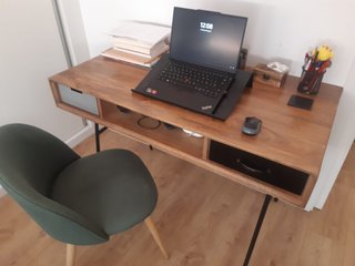 Escritorio Vintage Industrial Madera y Metal