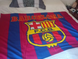 2 Banderas FC Barcelona grande