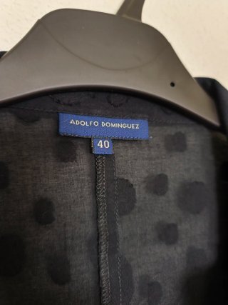 Blusa Adolfo Dominguez Negra Talla L