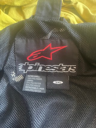 Chaqueta Moto Alpinestars Negra y Azul