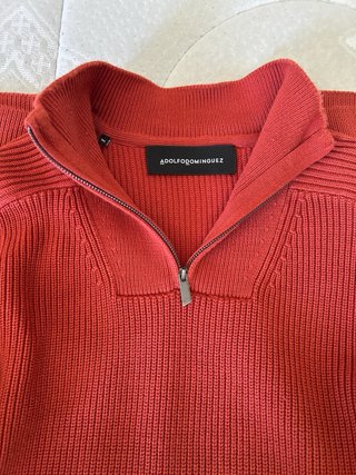 Jersey AD Rojo Cremallera Media Color ladrillo