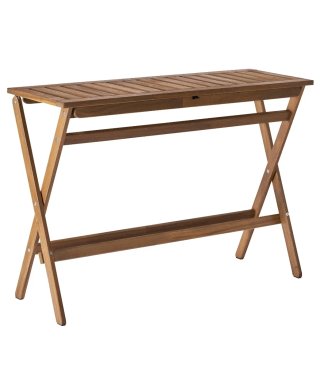 Mesa de jardín plegable de madera