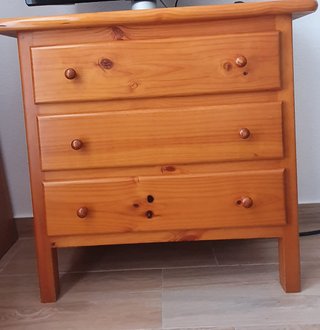 Dormitorio de Matrimonio de Madera de Pino