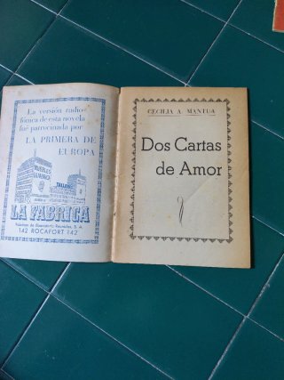 Novelas radiofónicas: Dos cartas de amor. C.Mantua