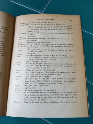 Novelas radiofónicas: Dos cartas de amor. C.Mantua