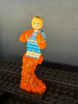 Minifigura Human Torch Johnny Storm