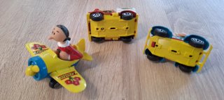 Set 3 Modellini vintage Guisval: Aereo, Camion, Po