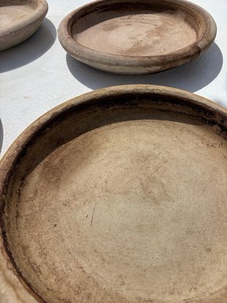 Platos de barro para macetas (4 unidades)