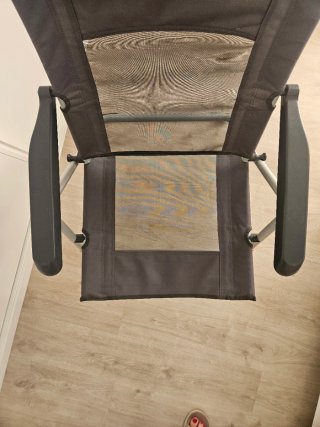 Silla plegable playa tumbona gris