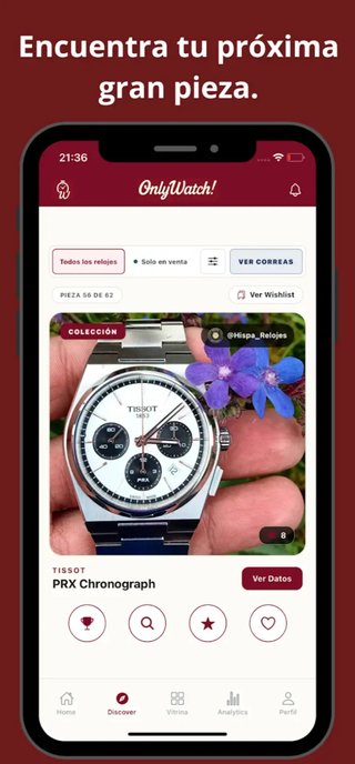 OnlyWatch! App Relojería Coleccionistas