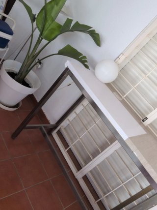 Mesa alta cocina aluminio