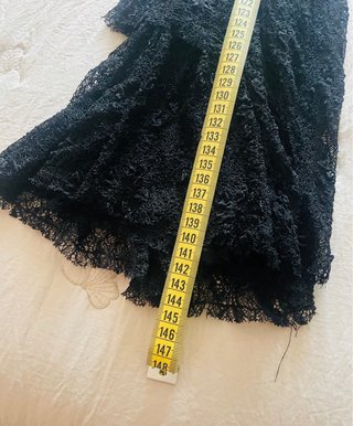 Vestido largo Zara negro encaje