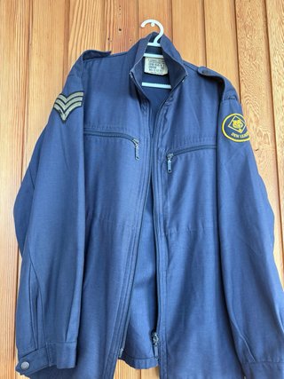 Chaqueta Vintage Azul Hombre