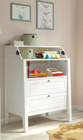 Cambiador Bebé Blanco Ikea