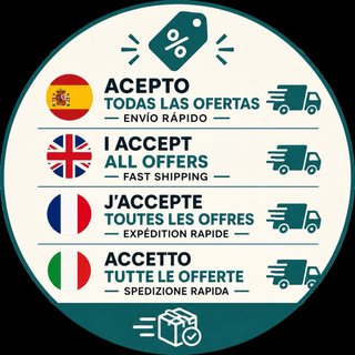 Acepto ofertas y envíos rápidos