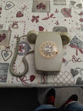 Teléfono Antiguo CTNE Telefónica Beige