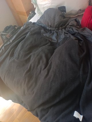 Chaqueta acolchada negra mujer