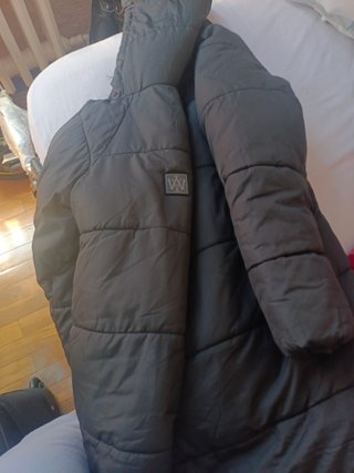 Chaqueta acolchada negra mujer