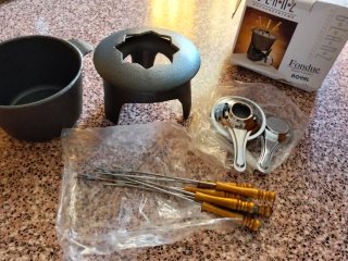 Set Fondue Glam Negro/