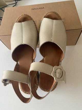 Sandalias esparto NAGUISA Beige