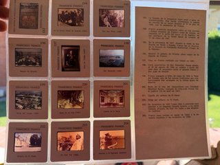 Colección diapositivas  de Franco