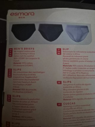 Pack 3 slips Esmara Talla XL