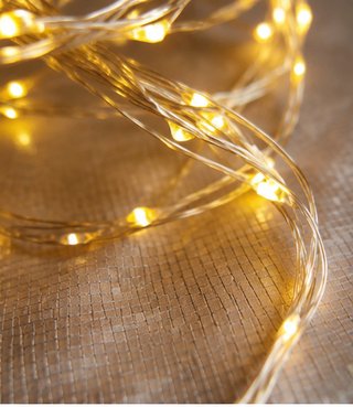 Cortina de Luces LED Doradas
