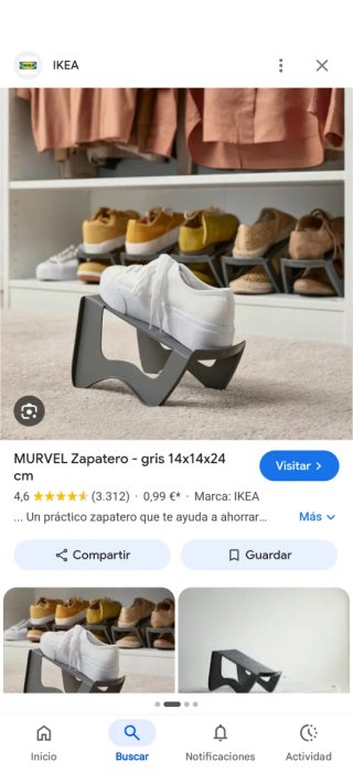 Organizadores zapatos Murvel Ikea 8 unidades