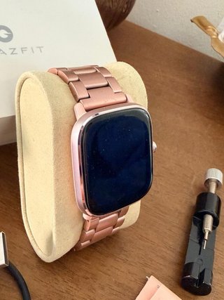 Smartwatch Amazfit Gts mini Rosa Correa Metálica