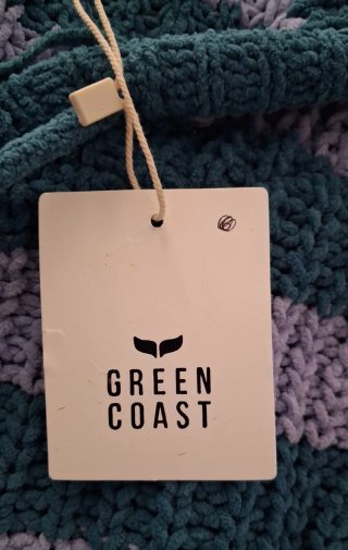 Jersey con capucha a rayas, Green Coast, talla L