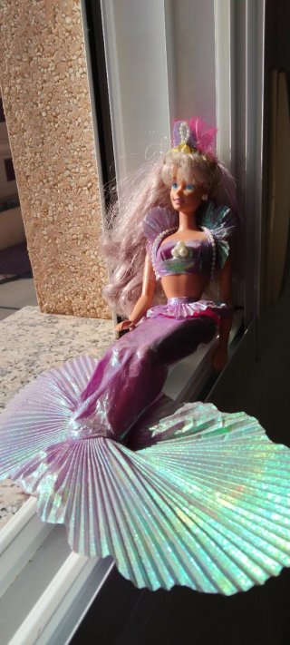 Barbie Sirena Morada y Turquesa