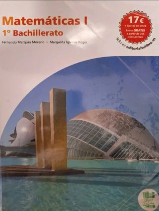 Libro matemáticas 1 de bachillerato