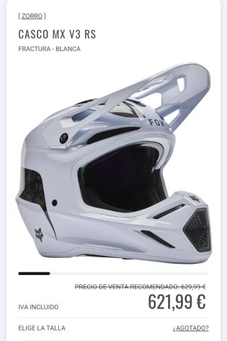 Casco Fox V3 RS MX
