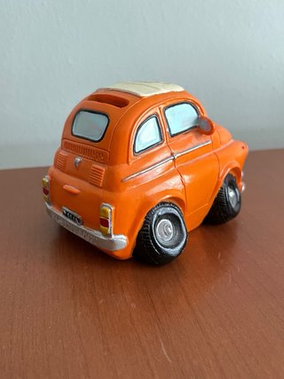 Salvadanaio auto Fiat 500 arancione