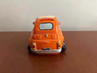 Salvadanaio auto Fiat 500 arancione